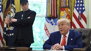 US President Donald Trump bid farewell to Elon Musk in the Oval Office on Friday.